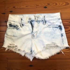 Abercrombie & Fitch High Waisted Denim Shorts
